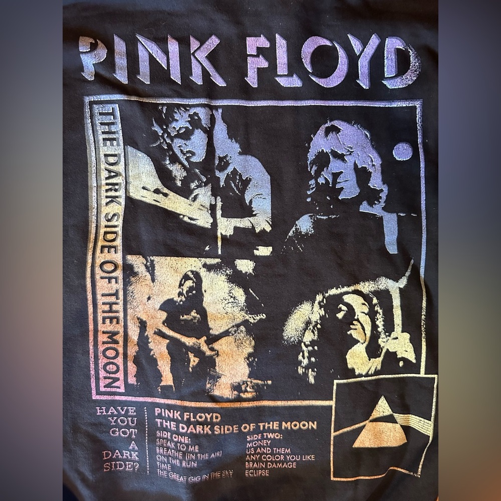 Hot Topic Black Pink Floyd The Dark Side of The Moon 🌙Hoodie - Picture 9 of 9